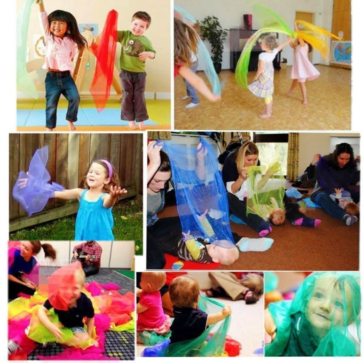 Altro abbigliamento per bambino: 20pcs Jongliertücher Tücher Farbe Schals – Nuovo (secondo la descrizione) da Thun venduto da 365buy 4