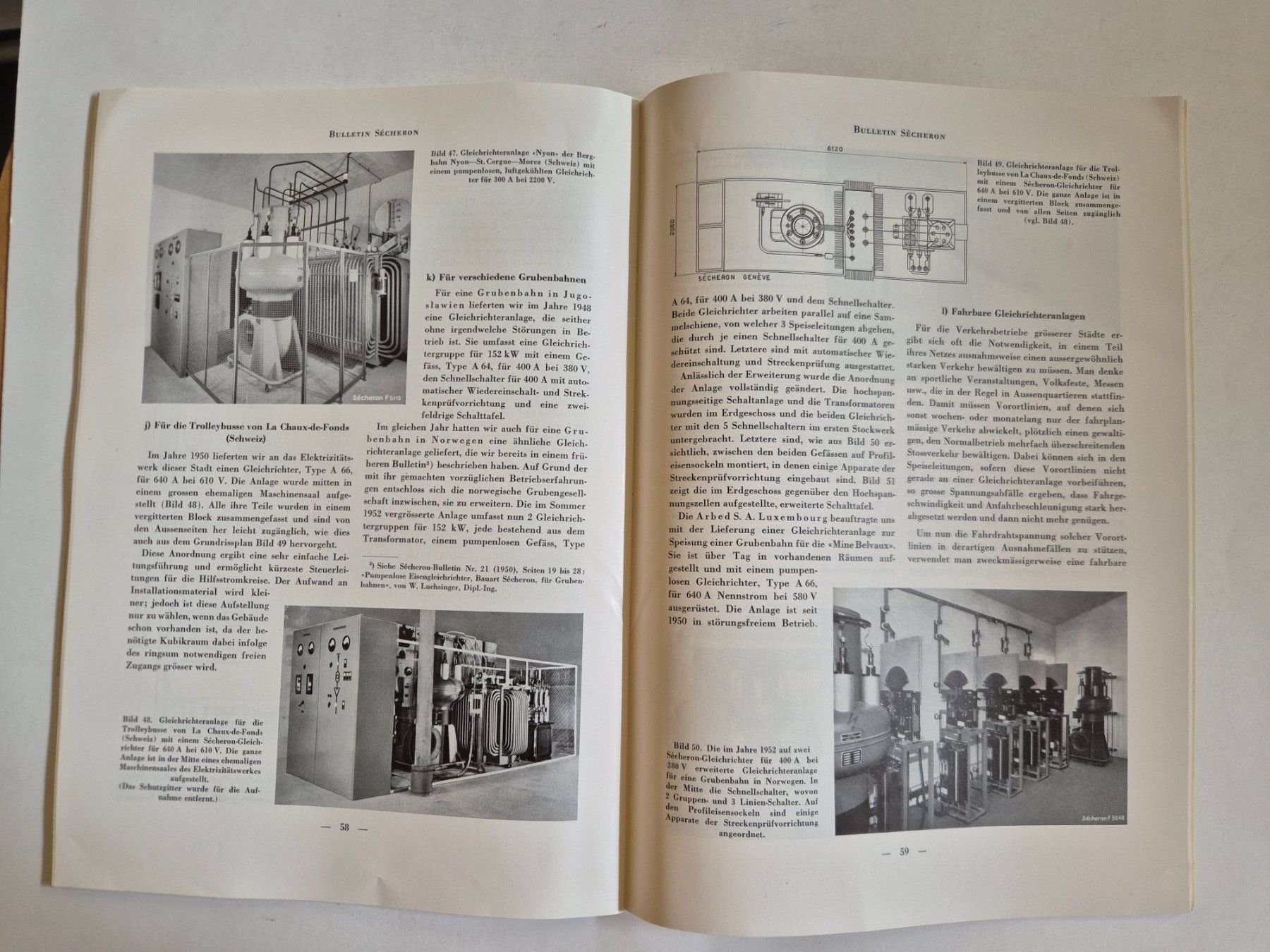 Zeitschriften & Magazine: Bulletin Sécheron Nr. 24D 1954 Technik – Gebraucht aus Langendorf von zvonu161 7