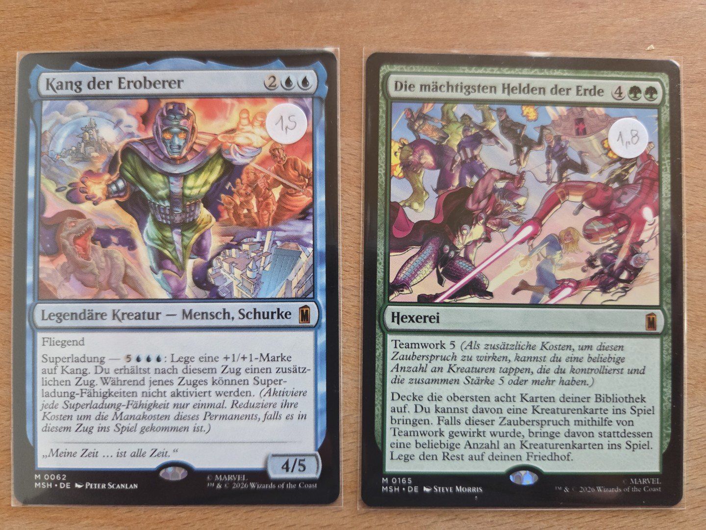 Magic The Gathering Carte collezionabili: Marvel Super Heroes, Karten sortiert – Usato da Doppleschwand venduto da Mephisto8 4