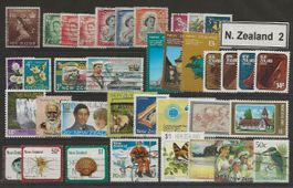NEW ZEALAND 2,  kleines Lot gestempelter Briefmarken