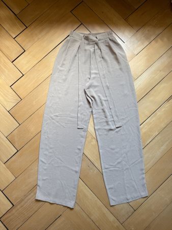 ZARA - Hose beige fliessend locker S
