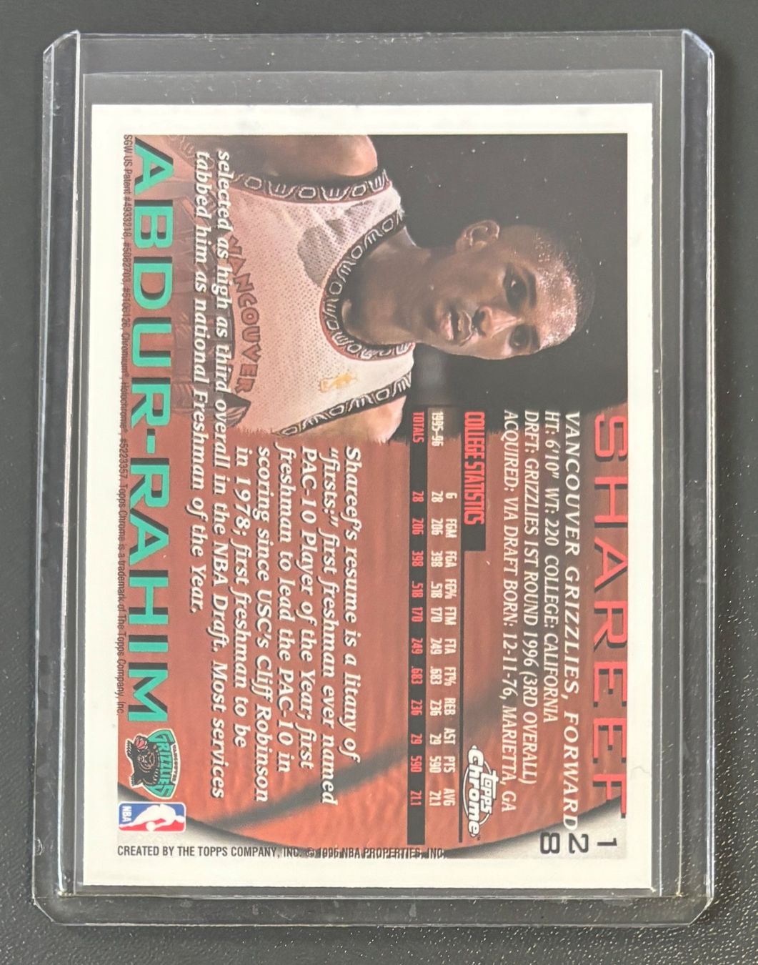 Cartoline: NBA Shareef Abdur-Rahim 1996-97 Topps Chrome RC  Card – Nuovo (secondo la descrizione) da Muri b. Bern venduto da winningloser 1