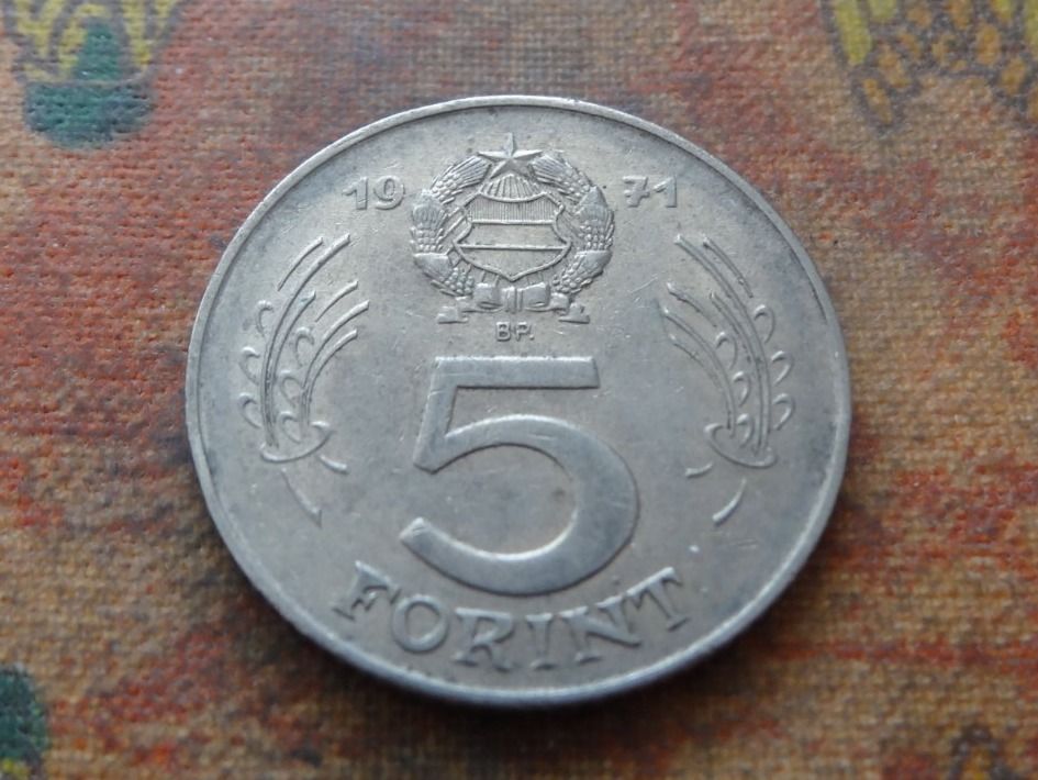 Tutti le monete: HONGRIE  5  Forint  1971 – Usato da Romanel-sur-Lausanne venduto da Swift13