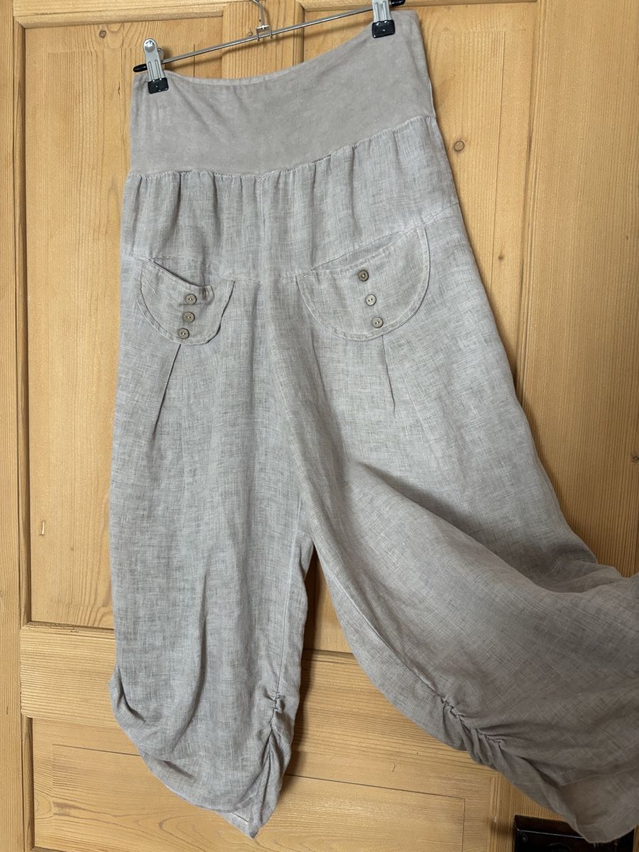 Pantalons: Leinenhose Gr. M-L – Neuf (Voir description) à Krattigen par Landado 1