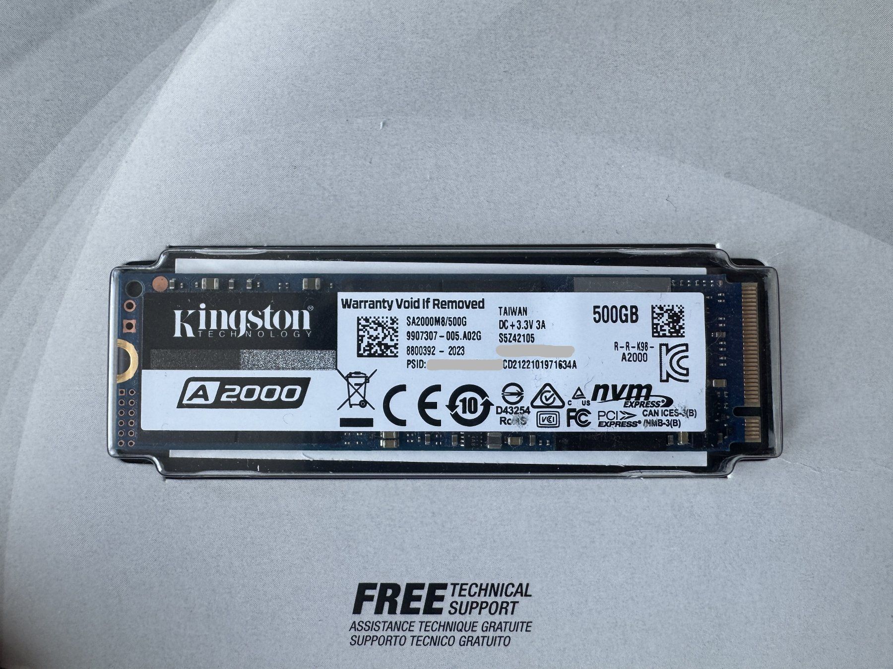 Kingston Dischi rigidi: Kingston A2000 NVMe PCIe SSD – Usato da Bremgarten AG venduto da joker_eat_world 1