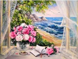 Mosaik 5D-Puzzle Diamant Malerei Stein quadratischer 40 × 50
