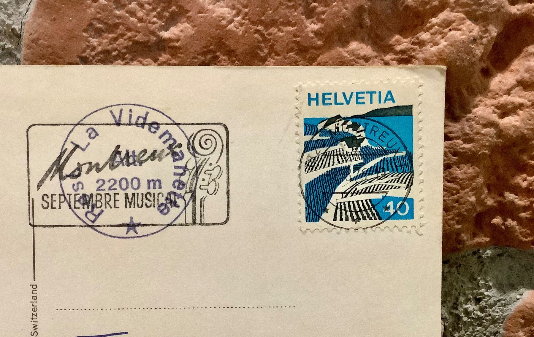 Cartoline postali: 1976 - Chalet de la Poste Rougemont – Usato da Root venduto da ENGLAND-TREASURES 3