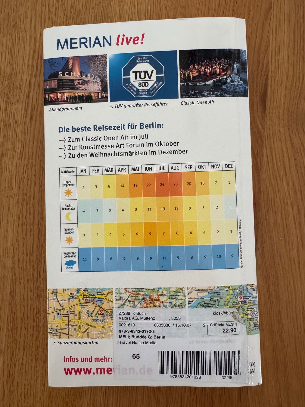 Bücher: Merian live Reiseführer Berlin Auflage 2007 – Gebraucht aus Winkel von Schorley 1