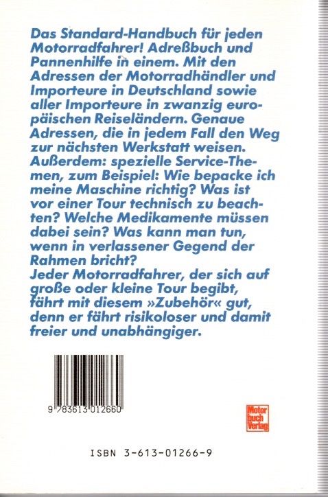 Bücher: Motorrad   •   Tourenbegleiter Europa – Gebraucht aus Riehen von BMCLASSICS 1