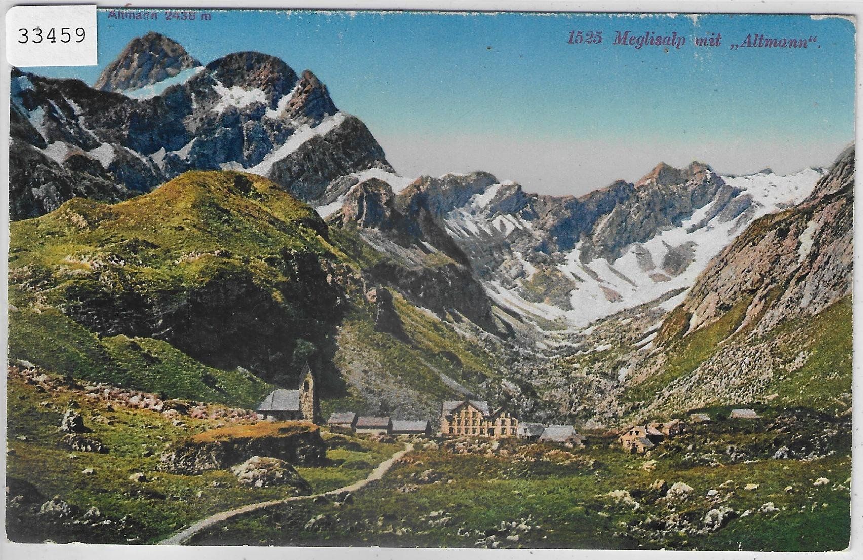 Cartoline postali: Meglialp mit Altmann - Litho – Usato da Ettingen venduto da Kartenplanet