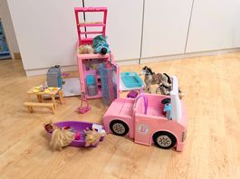 Barbie Camper Wohnmobil mit viel zusätzlichem Zubehör