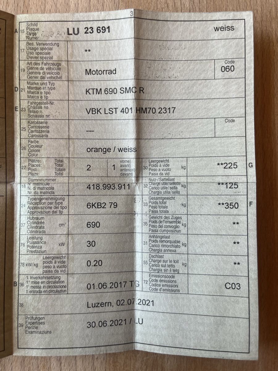 KTM Route: KTM 690 SMC R – D'occasion à Neudorf par Janosch0111 1