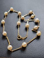 Gold 750 Kette Mit Perlen 18 Karat