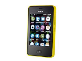 Sehr klein: Touchscreen Nokia Asha 501 Gelb, nur 2G.