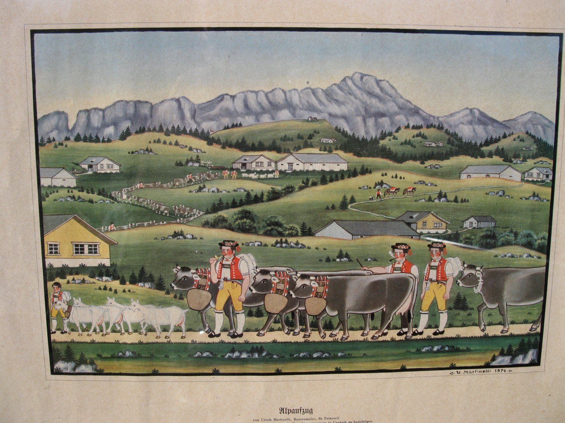 Dipinti: Appenzeller Alpabfahrt – Usato da Altstätten venduto da antikundart 2