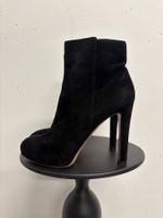 Gianvito Rossi Schwarze Wildleder Stiefeletten Gr. 39 hoch