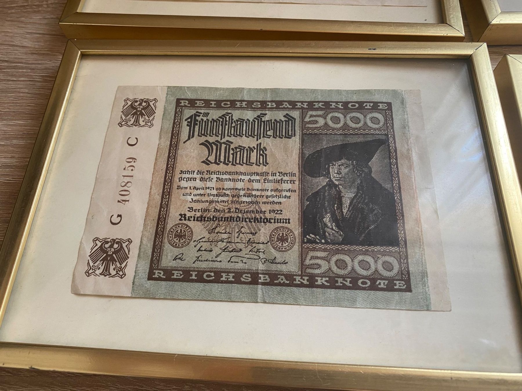 Foto & Immagini: 4 Bilder Deko mit alte Banknoten – Usato da Bösingen venduto da Trigusik 2