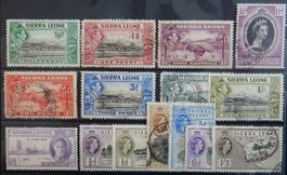 Sierra Leone British Lot mit alten Werten III