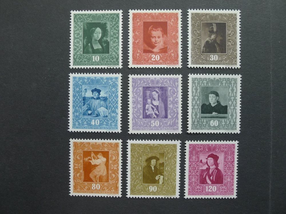 Tutti i francobolli: FL 1949 Nr. 217-225 postfrisch ab Fr. 1.- – Usato da Dagmersellen venduto da wyss1982