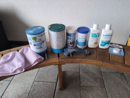 Pool Chemie und Zubehör, gebraucht