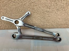 Stronglight Kurbel Stahl 3-Arm Rennvelo
