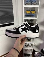 Bapesta Schwarz Weiss