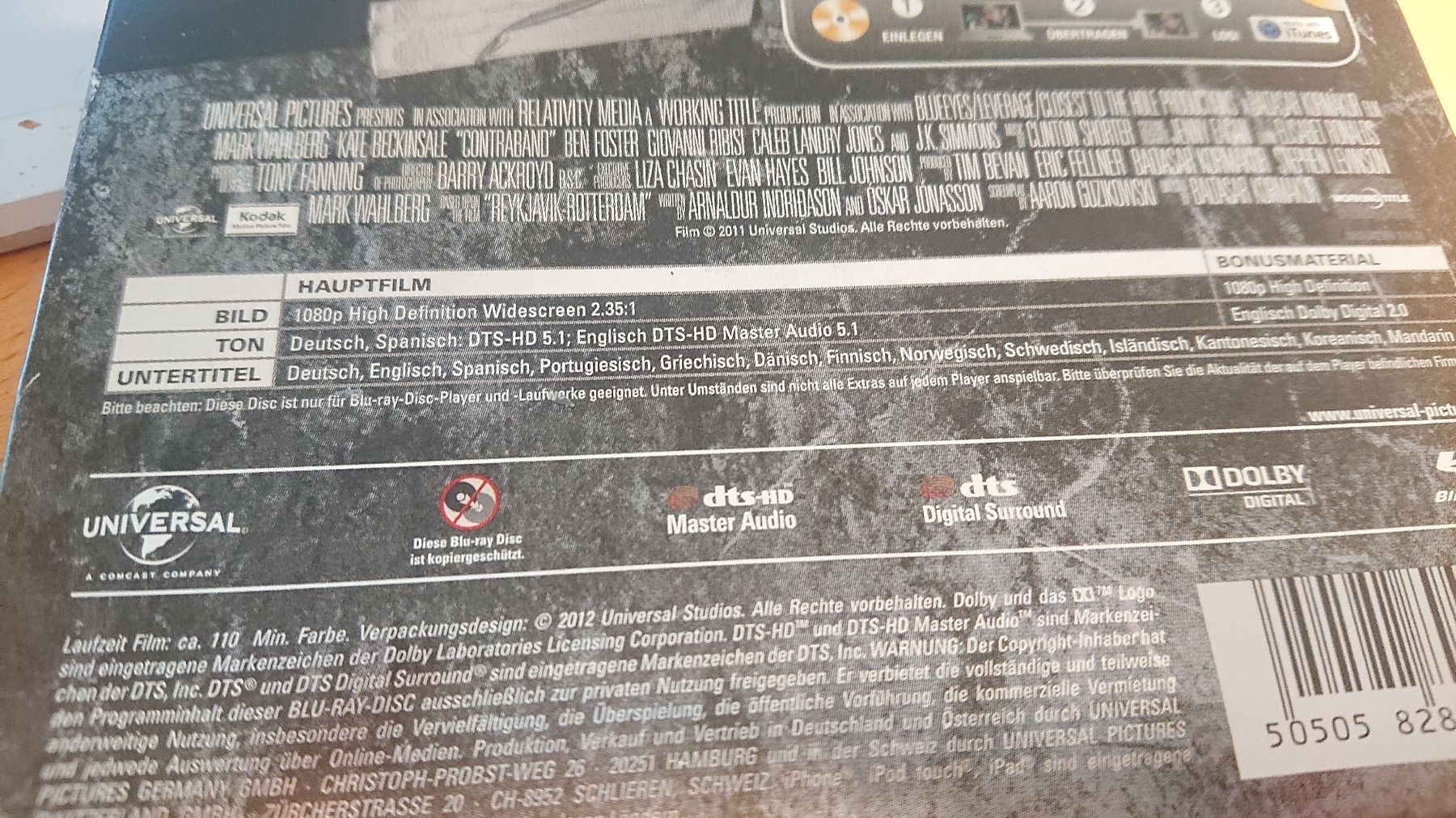 Tutti i DVDs: Contraband Blu-ray Steelbook  – Usato da Chur venduto da FreakofRarity 3