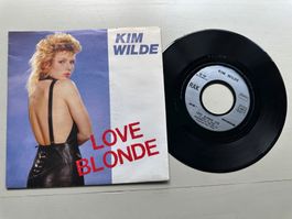 KIM WILDE tolle Single 80's Kult Top Hit Love bloinde France