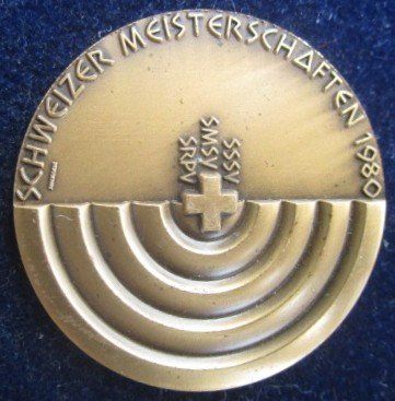 Medaillen: Schweizer Meisterschaften SSSV SMSV SRPV 1980 – Neu (gemäss Beschreibung) aus Luzern von Horoskop1