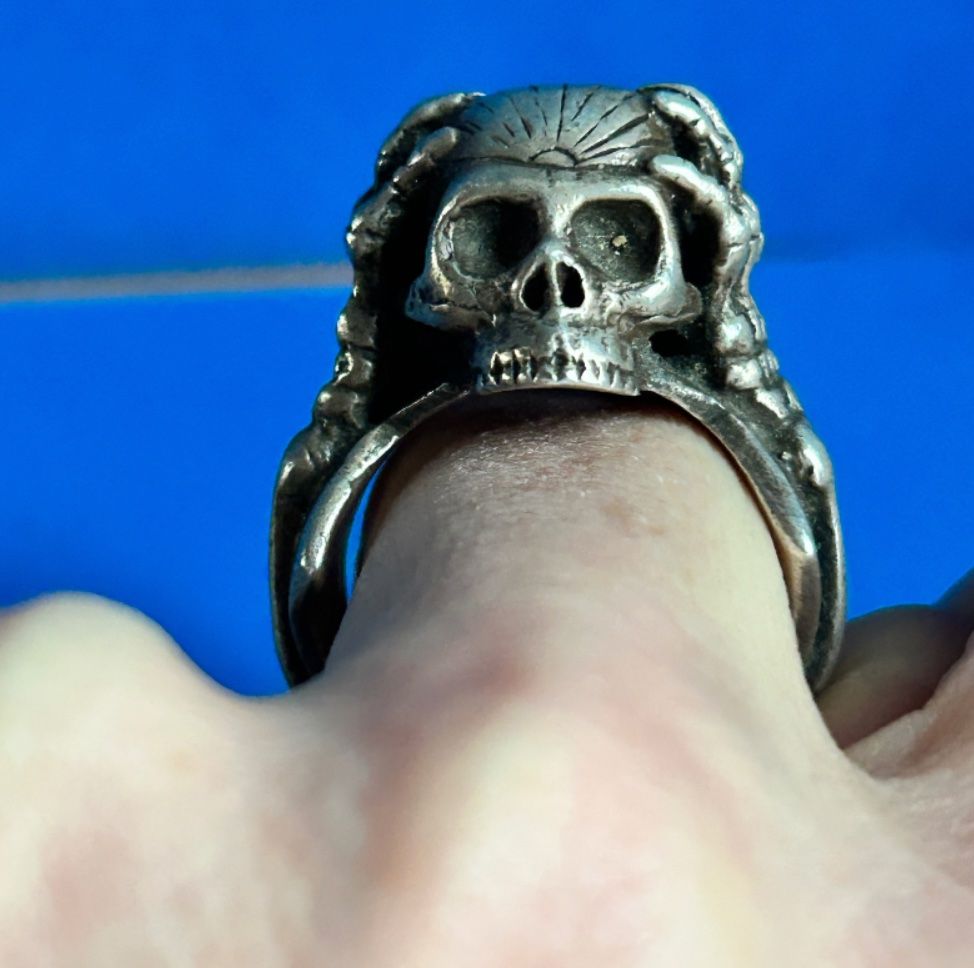 Anelli: Herrenring Totenkopf (68) – Usato da Laufen venduto da belleskulptur 8