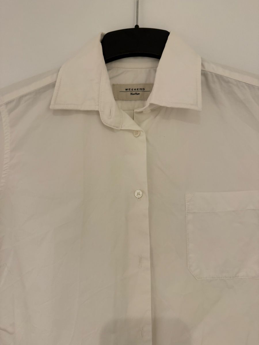Max Mara Camicette: WEEKEND MAX MARA Bluse weiss Baumwolle Grösse 38 – Usato da Rümlang venduto da YinYang09 1