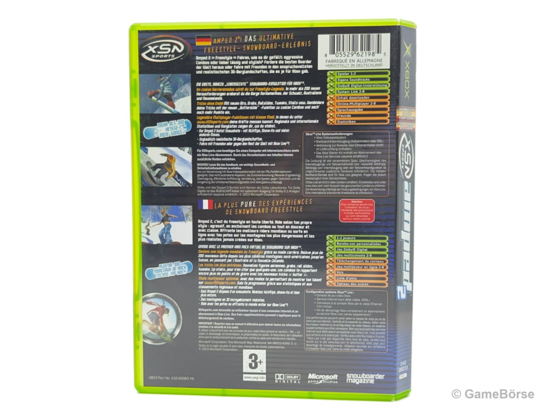Microsoft Spiele: Xbox Amped 2 – Gebraucht aus Stettfurt von GameBoerse 1