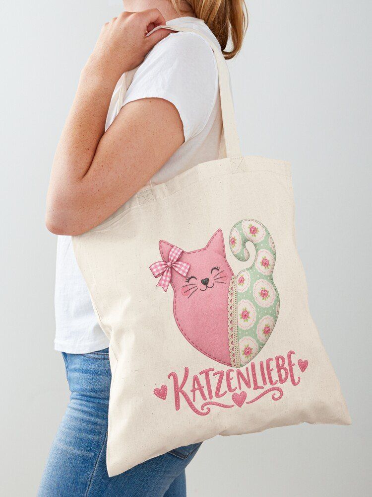 Borse: Stofftasche - Katzenliebe - inkl. Versand – Nuovo e nell'imballaggio originale da Basel venduto da Kunterbunt12 1