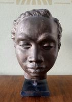 Antike Bronze Kopf Skulptur