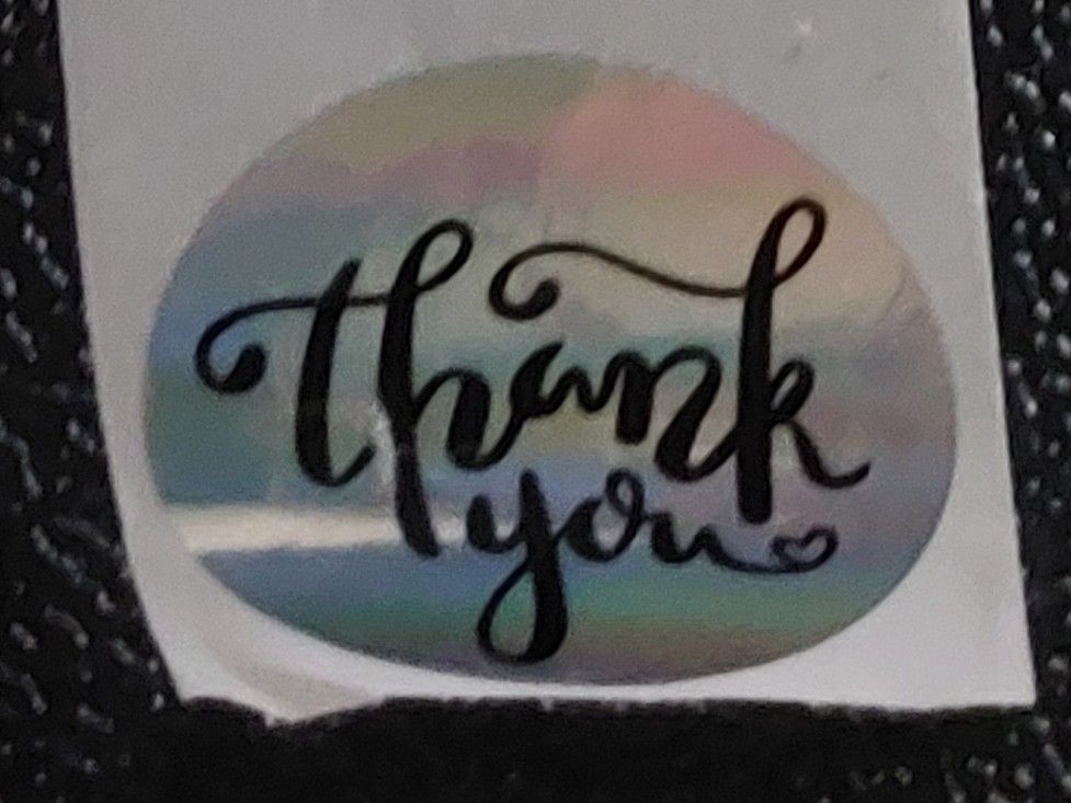 Aufkleber: Stickers "Thank you" 50 Stück  – Neu (gemäss Beschreibung) aus Unterseen von Ruia3333