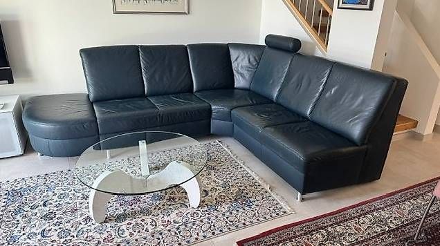 Sofas: Leder Sitzgarnitur – D'occasion à Bergdietikon par mbu_rk7q