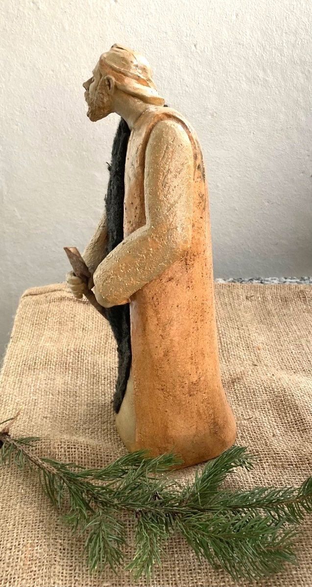 Statuette: Wunderschöner Hirte oder Josef 28 cm Krippenfigur – Usato da Zürich venduto da brazerola 2
