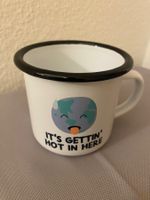 Emaille Tasse Becher Mug 8cm Camping Alltag Deko Geschirr