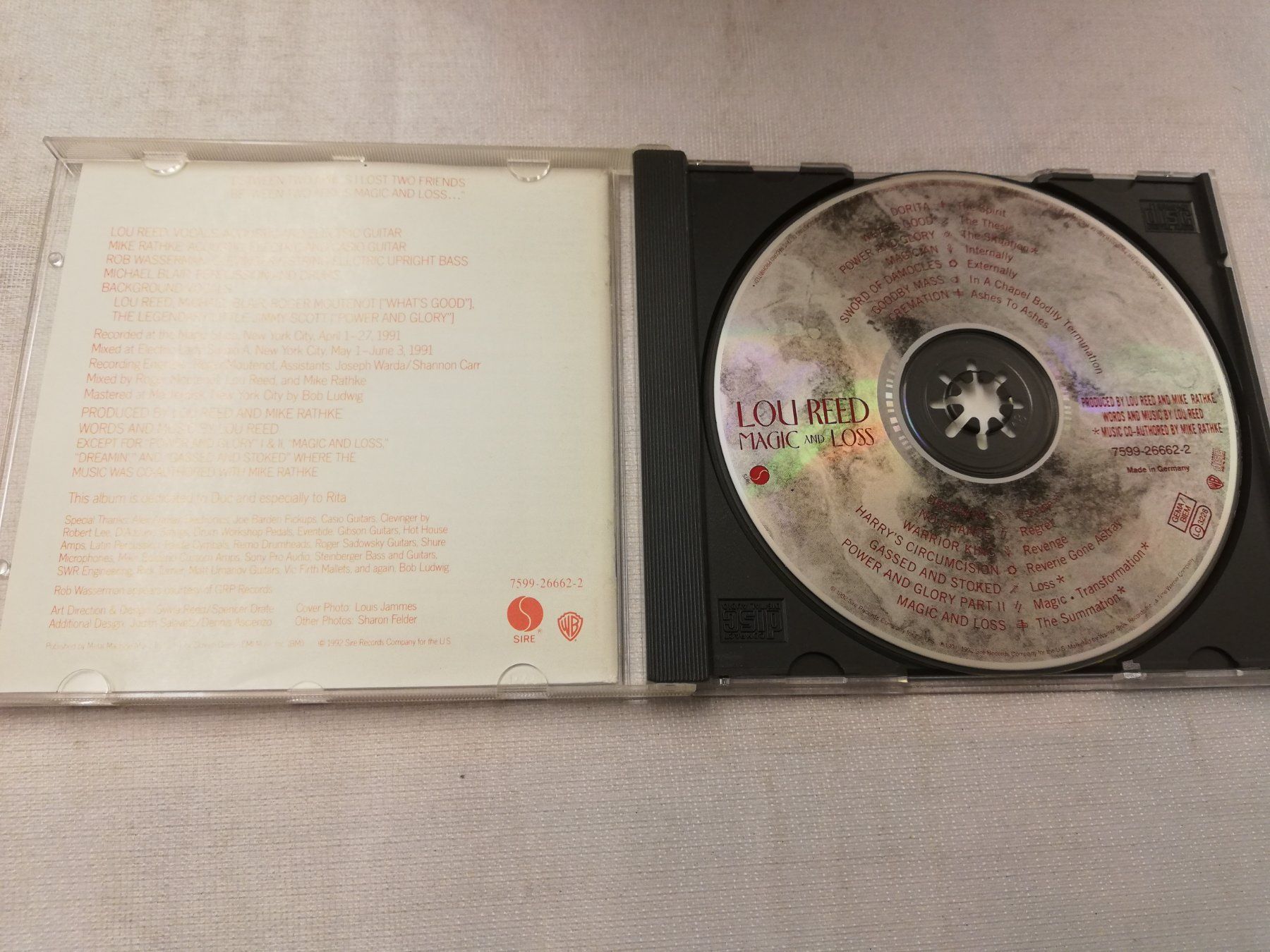 CDs: LOU REED - MAGIC AND LOSS – Gebraucht aus Bern von Vinylsound.ch 2