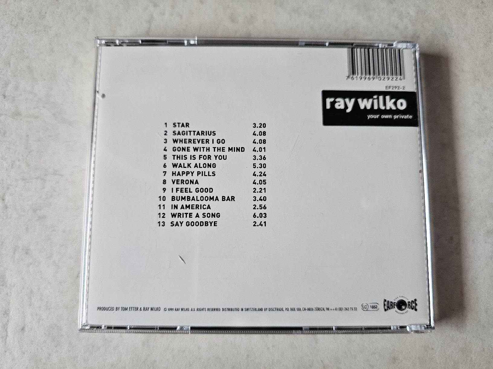 CD: Ray Wilko  -  Your Own Private – Usato da Schneisingen venduto da backstore24 1