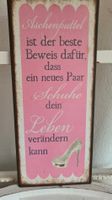 Shabby-chic Schild mit Spruch