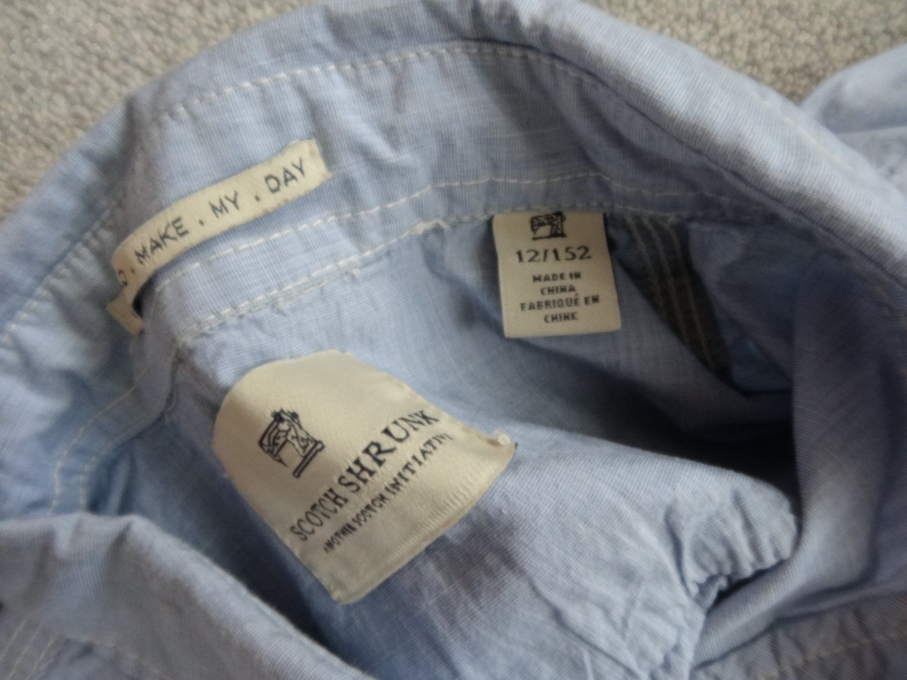 Camicie, T-shirt & Polo: Scotch Shrunk Hemd Gr 152 – Usato da Rekingen AG venduto da nederland1 1