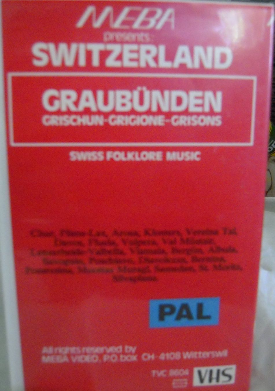 Tutti i VHS: VHS GRAUBÜNDEN – Usato da Heimberg venduto da Rockenrol 1