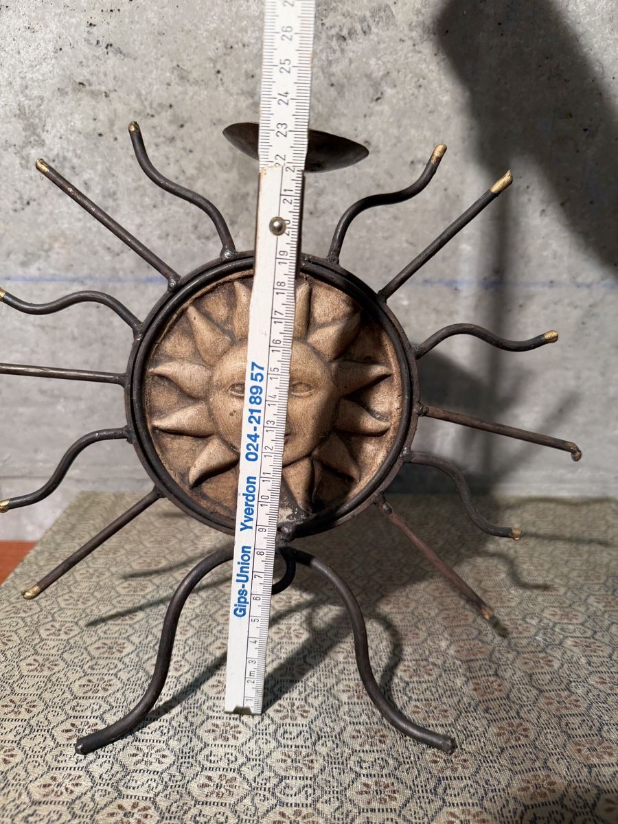 Portacandele: Rustic Sun Candle Holder – Usato da Lausanne venduto da vas_mbk2 6
