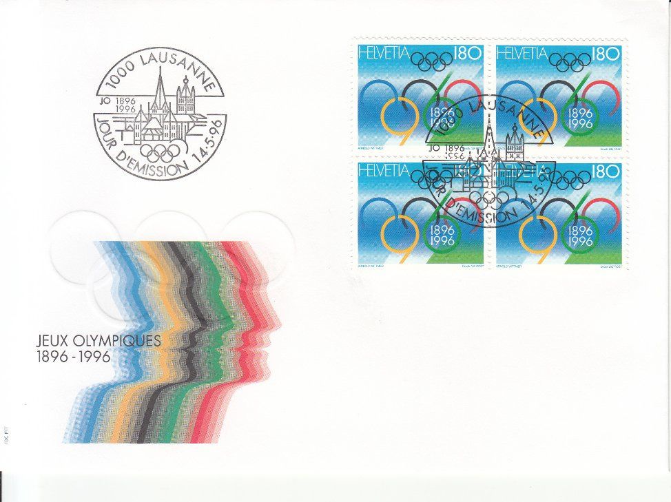 Alle Briefmarken: SBK 895 im 4er-Block FDC – Gebraucht aus Bürglen TG von StampGraf