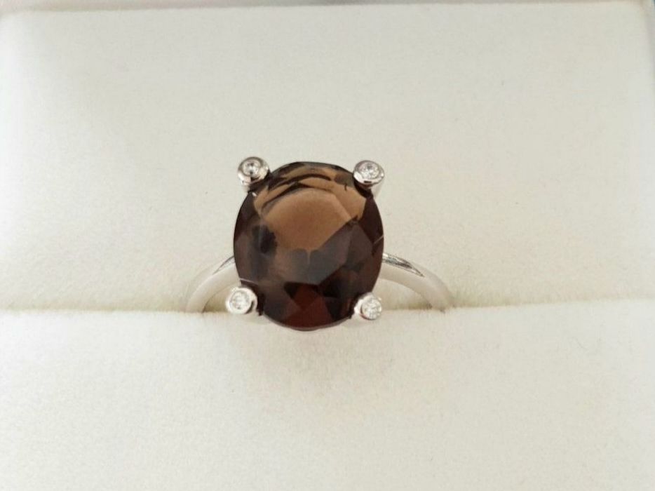 Ringe: Zeitloser Silber925  Rauchquarz Ring - Neu – Neu und originalverpackt aus Uetikon am See von Coralreef 1