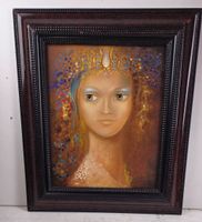 Golden Symbolismus: Signiertes Porträt Eugène-Emile Demans