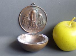 Weihwassergefäss Pelikan Jesus Vintage Bronze ? Religion