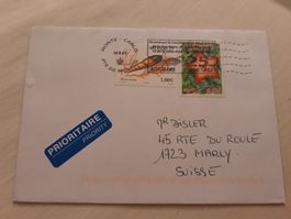 Lettre de Monaco avec timbres rares Accobams et anniversaire