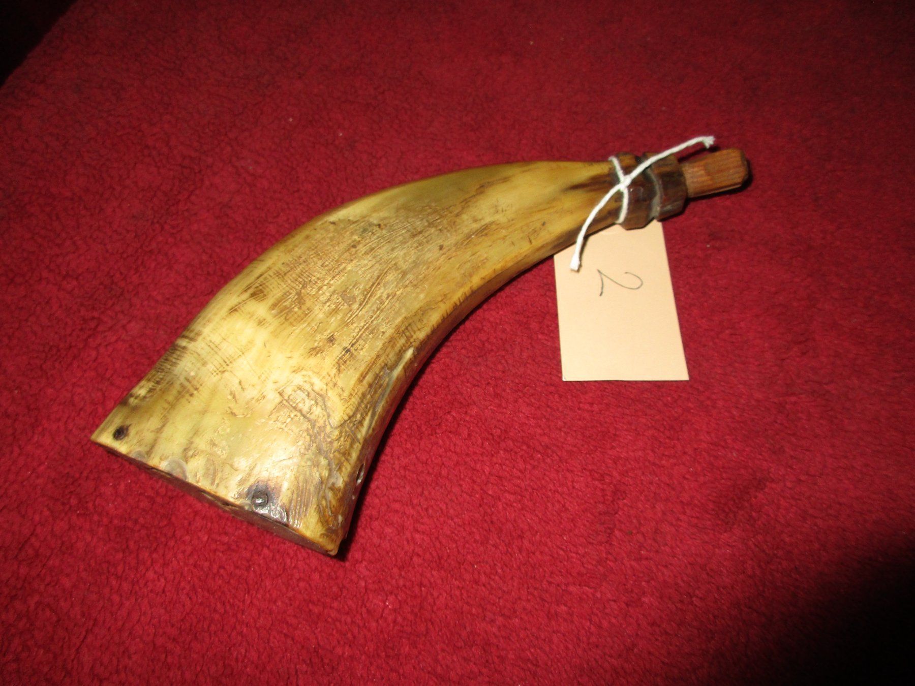 Schweizer Armee Armi bianche: Pulverhorn (2) Antik – Difettoso da Bowil venduto da vifi01